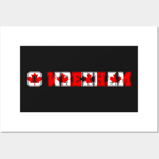 O WREXHAM CANADA FLAG 2 Posters and Art